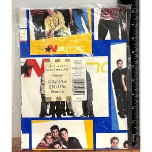 Nsync Gift Wrap 1 Sheet 8.33 Sq. Ft.  AMERICAN GREETINGS 1424188T